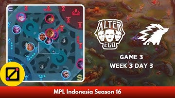 [Mini Map] Alter Ego vs ONIC Esports - Game 3 - Week 3 Day 3 - Regular Season - MPL ID S16
