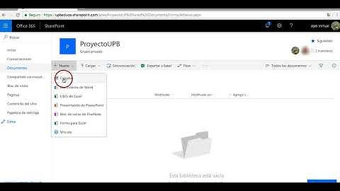 Tutorial SharePoint - Gestionar contenido - Capítulo 4 - UPB Académico