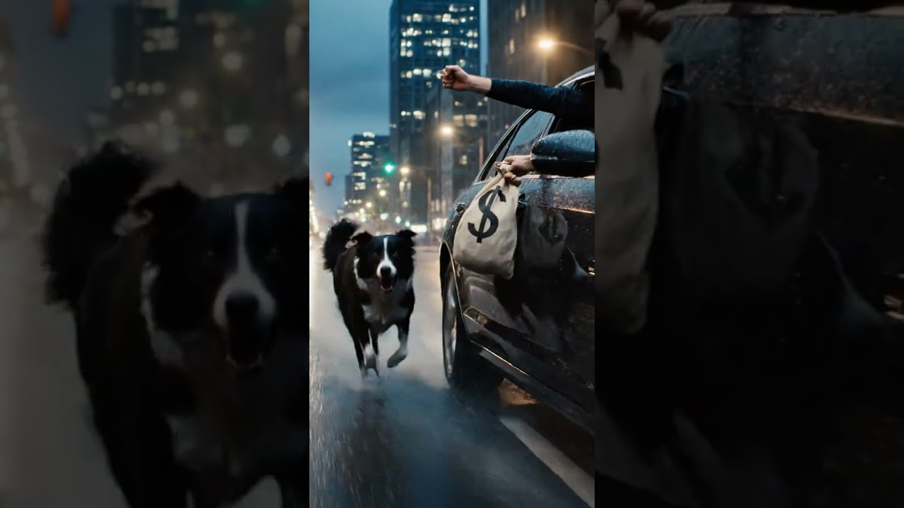 Border Collie saves bank money from a thieves 