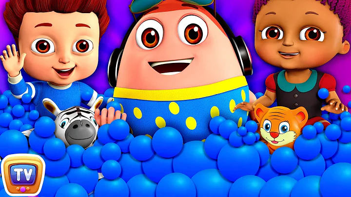 Kids Learn the Color Blue in a Ball Pit with Surprise Eggs - ChuChu TV Toddler Videos for Babies