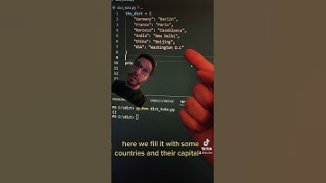 Python dictionaries (part 1)