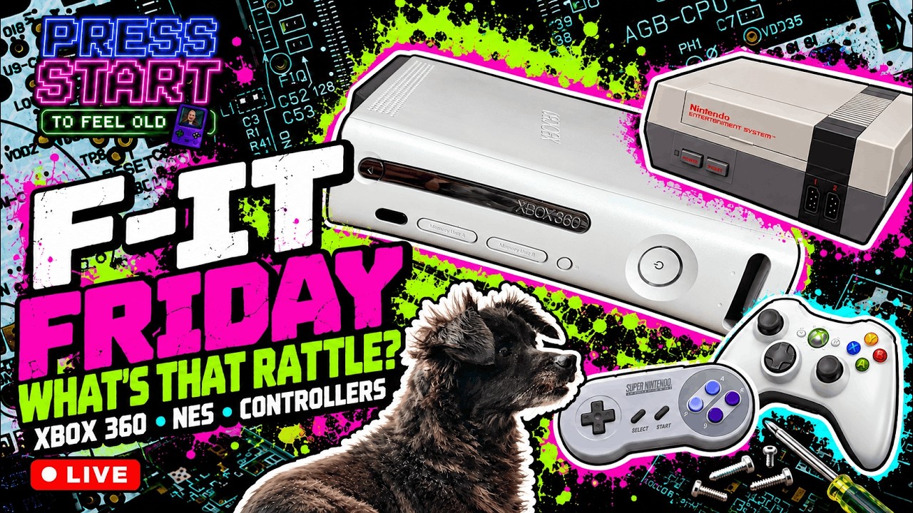 F-It Friday: What’s Rattling in This Xbox 360? + NES & Controller Cleanup