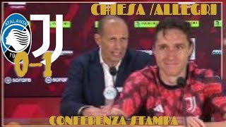 Atalanta  Juventus 01 / Conferenza stampa di Chiesa ed Allegri.