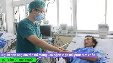 Người đàn ông ôm rắn hổ mang vào bệnh viện hồi phục sức khỏe, nói 