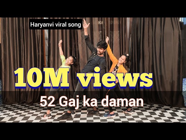 52 Gaj Ka Daman | Viral Haryanvi Song | Choreography Abhi Kashiyal class=