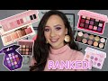 RANKING *NEW* PURPLE & PINK EYESHADOW PALETTES FROM LEAST TO MOST FAVORITE 💜💕