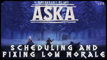 Scheduling and Fixing Low Morale in ASKA - Viking Clan Village Builder // EP5