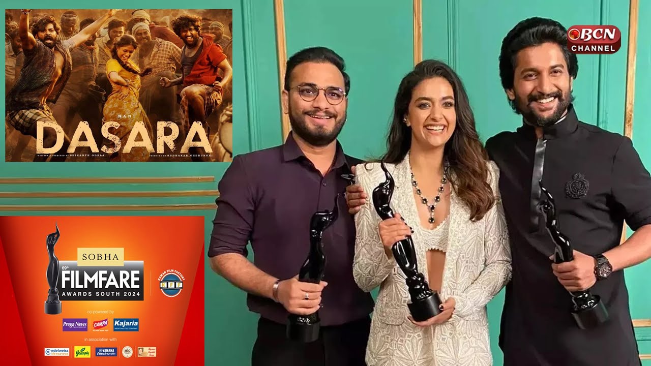 Nani wins the Best Actor in a Leading Role Telugu award for Dasara || Bcn Channel