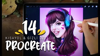 14 PROCREATE TIPS  Important Shortcuts and Hidden Features / Part 2