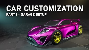 Unreal Engine 5 - Car Customization System - #1 (Garage and Camera Setup)