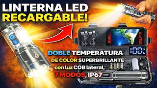 ⚡ Rechargeable LED Flashlight Powerful ⭐ Brutal Lighting 7 Modes IP67 | Full Review screenshot 5