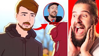 Conocí A Mr.Beast!! | Reaccionando a Mi Historia Animada