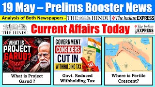 19 May 2026 | Current Affairs Today | The Hindu News Analysis, Indian Express News , PIB Analysis