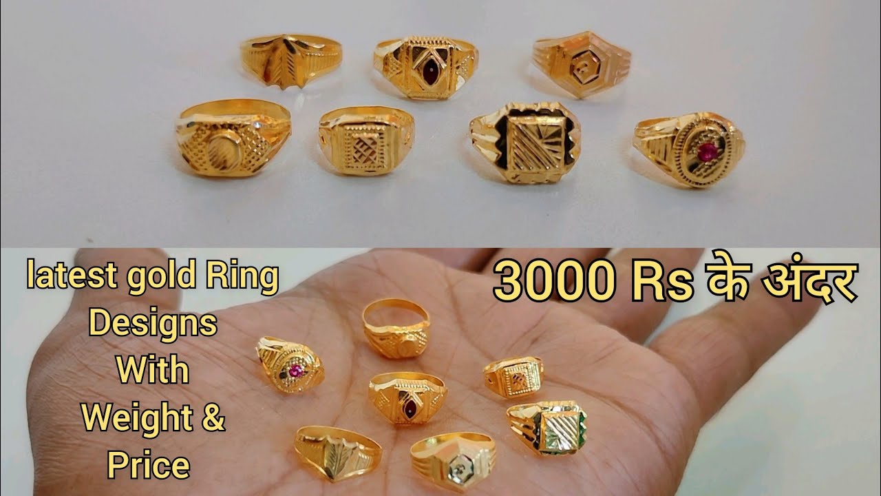 Halukakah Mens Gold Ring Diamond 3PCs Set,18K Real India | Ubuy