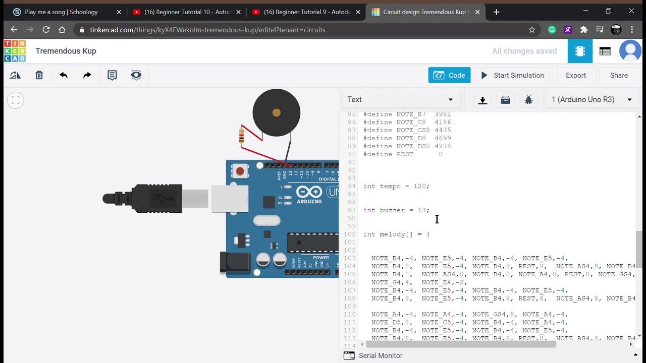 Piezo Arduino Song PLayer - YouTube