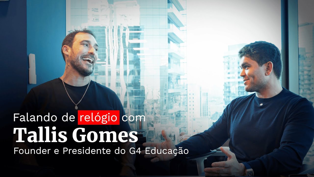 Tallis Gomes, do G4 Educação e Easy Taxi. Falando de relógio com #09