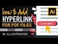 How to add Hyperlink in Illustrator | Clickable Button or Images for PDF in Adobe Illustrator.