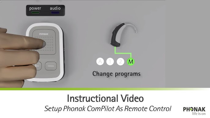 Phonak Compilot Ii Tv Link Ii Pairing - Youtube