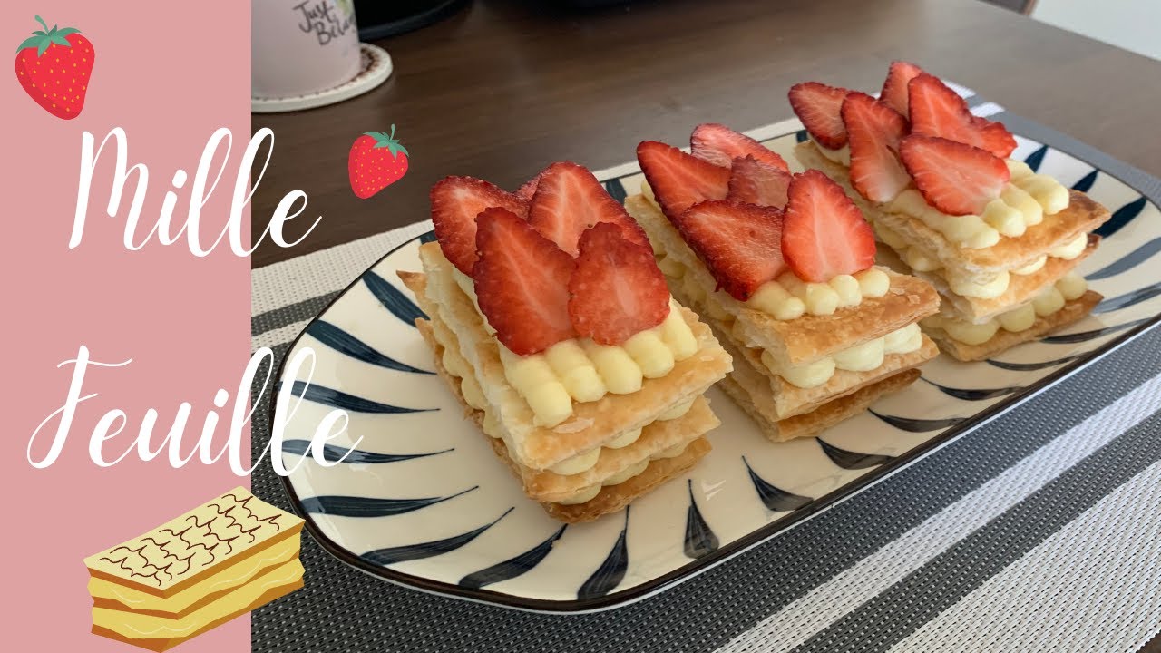 【法式甜點經典】下午茶必備 人氣法式拿破崙蛋糕 香脆千層酥皮 x 軟滑香草卡士達奶油 ｜ Classic French Mille Feuille -  Napoleon Cake