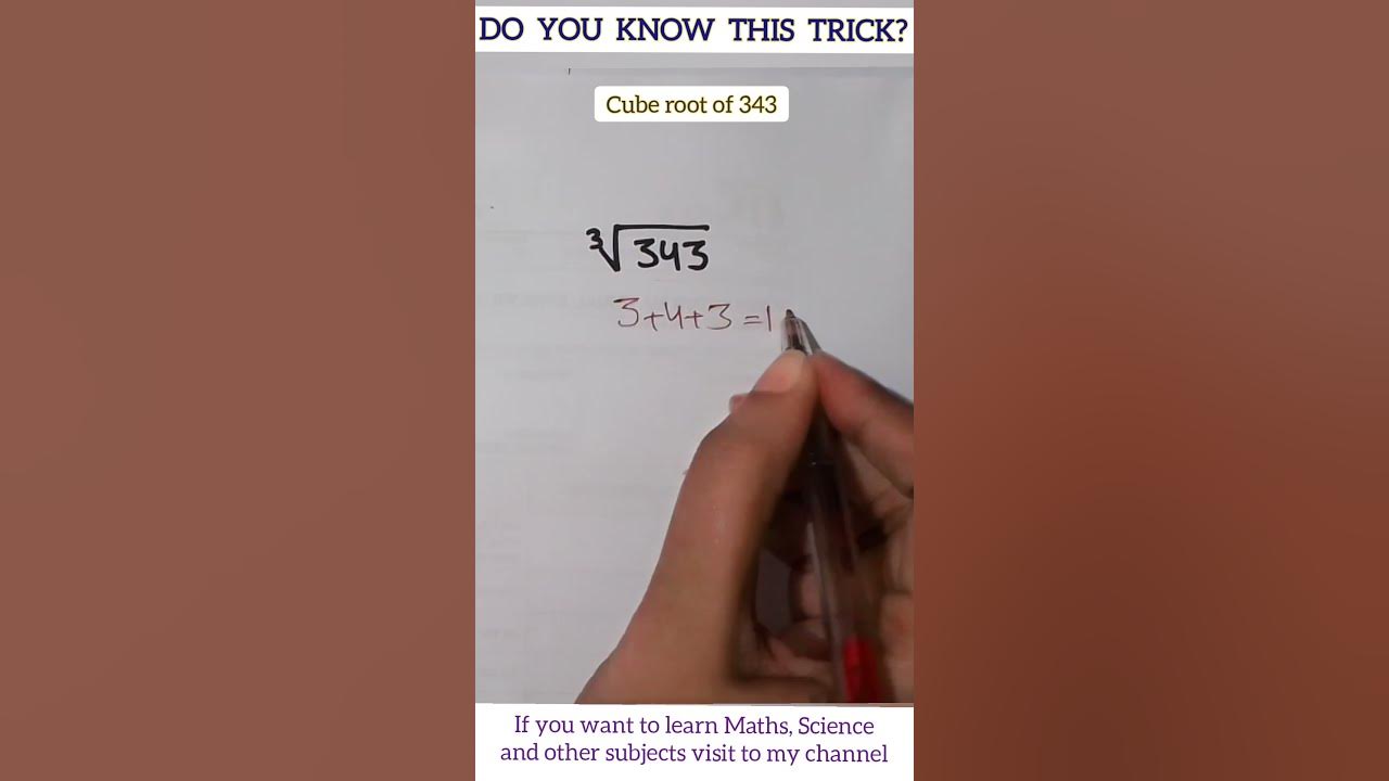 cube-root-of-343-cube-root-trick-shorts-mathshortvideo-maths