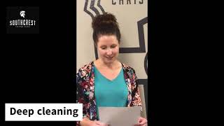Southcrest Christian School COVID -19 Re entry Plan - Keeping Students Healthy