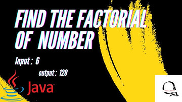 Find the Factorial of number using Java, Java Interview Question
