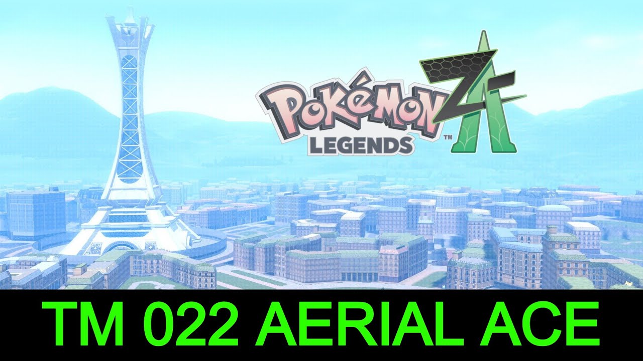 Where to Find TM 022 Aerial Ace in Pokémon Legends: Z-A - YouTube