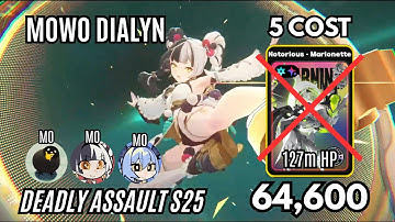 M0W1 Yixuan M0W0 Dialyn 64600 Marionette Kill (127m HP) 5 Cost Deadly Assault S25 | ZZZ 2.4
