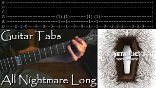 How to play All Nightmare Long Riffs w/Tabs! - Metallica
