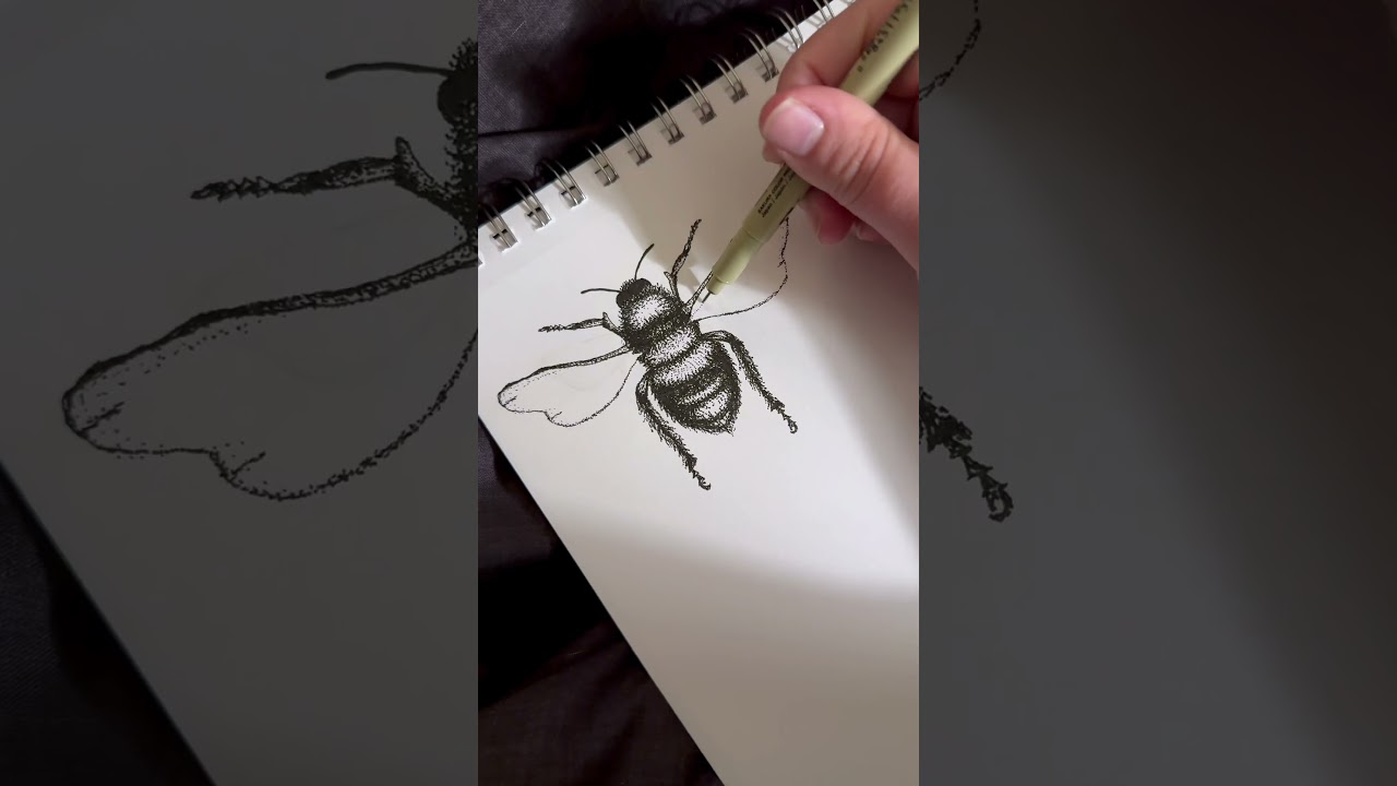 Stippling doodle 🐝 #art #drawing #stippling #artist