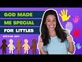 God made me special  we are unique  created by god toddler learning activities baby learning