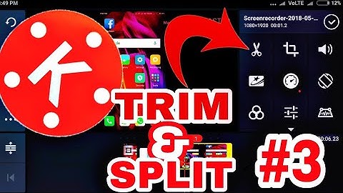 Kinemaster basic video editing tutorial part 3|Trim and Split