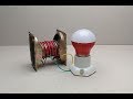 Free energy light bulb 12V in Speaker magnets generator -  at Home 2018