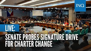 LIVE: Senate probes signature drive for Charter change