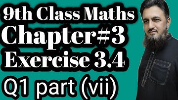 Exercise 3.4 Q1 (vii) | 9th class Math | Chapter 3 | Logarithm | Q1 (vii) part | Al ilm Academy
