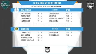 Eastern Cricket Association - Dunstan Shield - Round 8 - Glen Iris v Heathmont screenshot 5