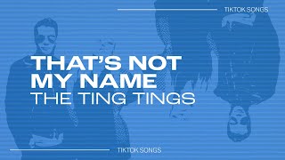 The Ting Tings - &quot;That&#39;s Not My Name | they forget my name they call me hell | TikTok