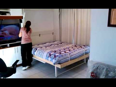 Cama abatible casera Cama abatible casera