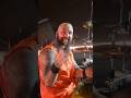 Don't blink or you'll miss Mike's trick 👀🤪 #disturbed #drums