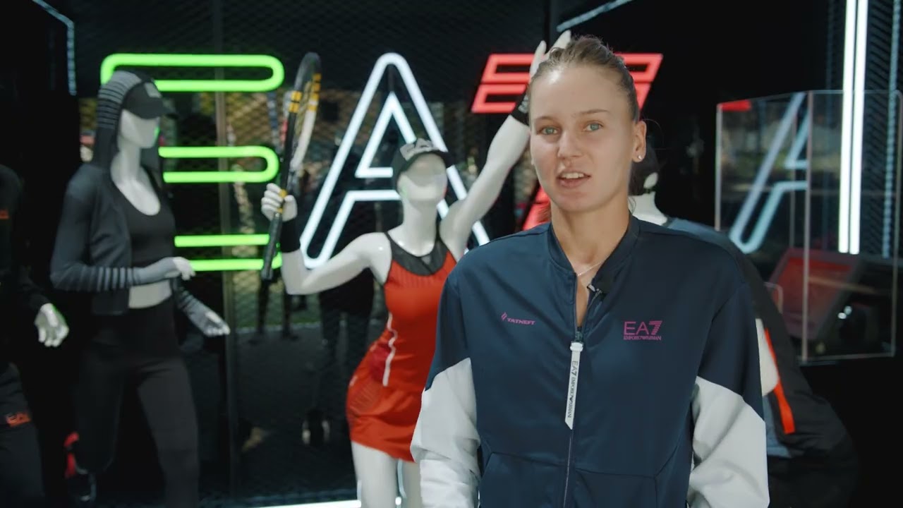 Veronika Kudermetova Visits the EA7 Shop - 2022 Dubai Duty Free Tennis Championships