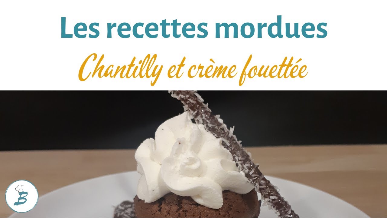Recette Facile Crème chantilly inratable et crème fouettée pour