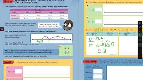 4.4 Subtracting Decimals Fractions Involving Tenths (Decomposing Ones)
