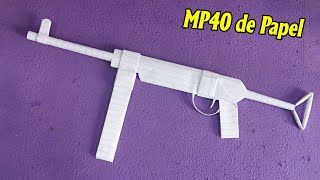 Origami Armas | Como Hacer Una Pistola De Papel (Mp40) | Manualidades Facil