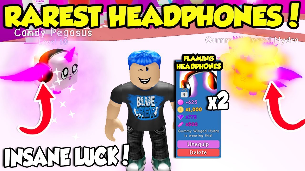 I Got 2 Of The New Legendary Flaming Headphones In Bubble Gum - i got 2 of the new legendary flaming headphones in bubble gum simulator update best hat roblox