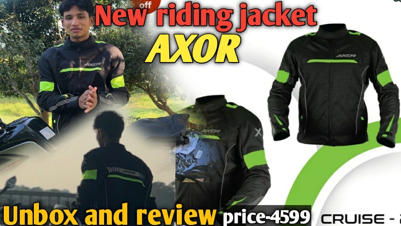 Axor new riding jacket // Unboxing and review 🔥.. Rs:- 4599 - YouTube