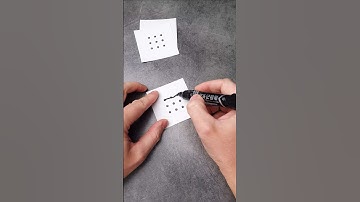 Connect All 9 Dots Using 4 Straight Lines #riddle #brainteaser #dot