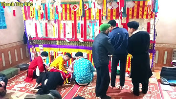 Làm lễ cấp sắc, nghĩa là lễ trưởng thành Dao Tuyển, tại thôn Cốc Đào xã Bảo nhai, bắc hà, Lào Cai