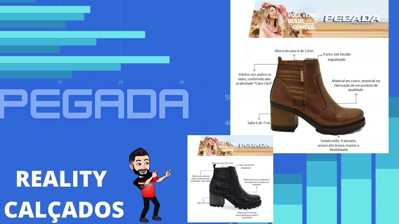 bota cano curto pegada