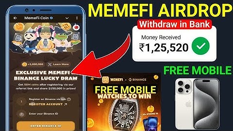 Memefi Airdrop Claim And Withdraw | Memefi And Binance Airdrop | Memefi Give FREE iPhone 16 Pro