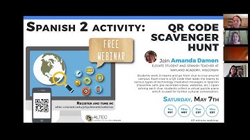 QR Code Scavenger Hunt, by Amanda Damon.